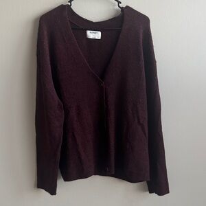 Old Navy Women's Maroon Cardigan